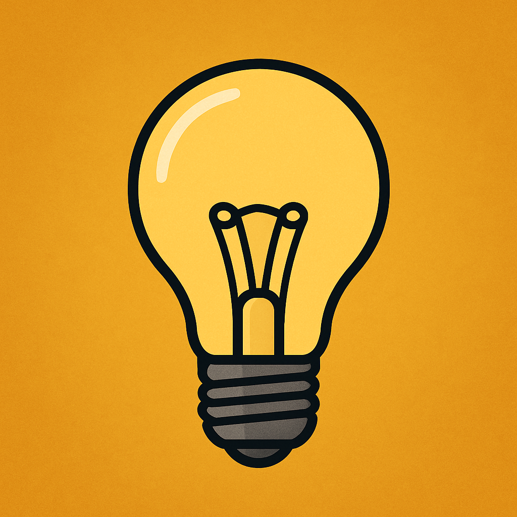lightbulb with a dark yellow background-1